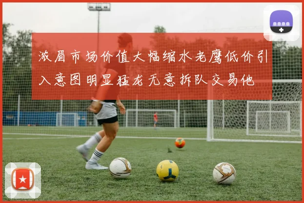 浓眉市场价值大幅缩水老鹰低价引入意图明显猛龙无意拆队交易他